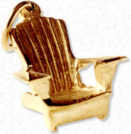 Adirondack Chair Charms, Adirondack Chairs,Adirondack Charms, New York Charms, Gold Charms, Silver Charms, Sterling Silver Charms, gold charms, Charm Bracelets, Loon Charm, Packbasket Charms, Canoe, Snowshoe Charm,Raccoon, Bears, Adirondack Chair Charms