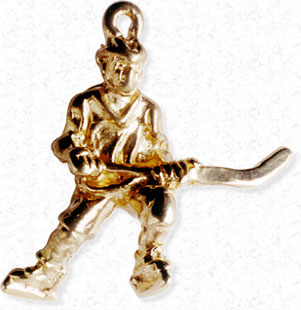 Adirondack Hockey Player Charms, Adirondack Hockey Players,Adirondack Ice Hockey Player Charms, New York Charms, Gold Charms, Silver Charms, Sterling Silver Charms, gold charms, Charm Bracelets, Loon Charm, Packbasket Charms, Skate, Snowshoe Charm,Raccoon, Bears, Adirondack Skate Charms