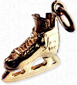 Adirondack Hockey Skate Charms, Adirondack Hockey Skates,Adirondack Ice Hockey Skate Charms, New York Charms, Gold Charms, Silver Charms, Sterling Silver Charms, gold charms, Charm Bracelets, Loon Charm, Packbasket Charms, Skate, Snowshoe Charm,Raccoon, Bears, Adirondack Skate Charms