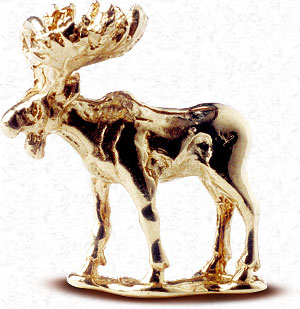 Moose Charms, Mooses,Adirondack Charms, New York Charms, Gold Charms, Silver Charms, Sterling Silver Charms, gold charms, Charm Bracelets, Loon Charm, Packbasket Charms, Canoe, Snowshoe Charm,Raccoon, Bears, Moose Charms
