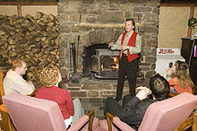 Downstairs at the Lodge on Lake Clear